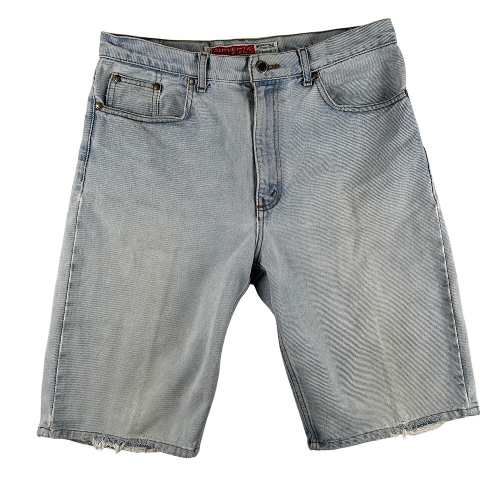 Vintage American Eagle Outfitters Shorts Mens 32 Denim Bermuda Light Wash Y2K